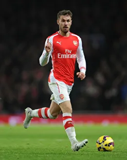 Arsenal V Southampton 2014-15 Prints: Aaron Ramsey in Action: Arsenal vs Southampton, Premier League 2014-15