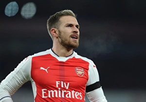 Arsenal V Southampton EFL Cup 2016-17 Prints: Aaron Ramsey in Action: Arsenal vs Southampton, EFL Cup Quarter-Final 2016-17