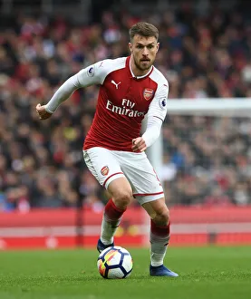 Arsenal V Stoke City 2017-18 Prints: Aaron Ramsey in Action: Arsenal vs Stoke City, Premier League 2017-18