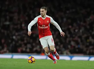 Arsenal V West Bromwich Albion 2016-17 Prints: Aaron Ramsey in Action: Arsenal vs West Bromwich Albion, Premier League 2016-17