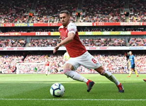 Arsenal V West Ham United 2018-19 Prints: Aaron Ramsey in Action: Arsenal vs West Ham United, Premier League 2018-19