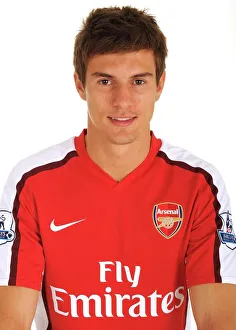 Aaron Ramsey in Action at Arsenal's Emirates Stadium, London, 2009