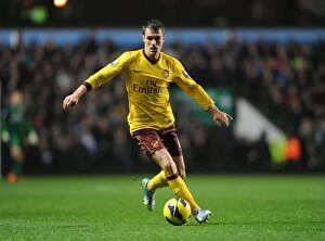 Images Dated 24th November 2012: Aaron Ramsey in Action: Aston Villa vs. Arsenal, Premier League 2012-13