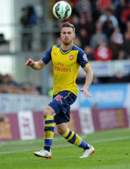 Burnley V Arsenal 2014/15 Prints: Aaron Ramsey in Action: Burnley vs. Arsenal, Premier League 2015