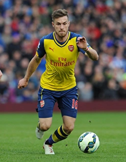 Burnley V Arsenal 2014/15 Prints: Aaron Ramsey in Action: Burnley vs. Arsenal, Premier League 2015