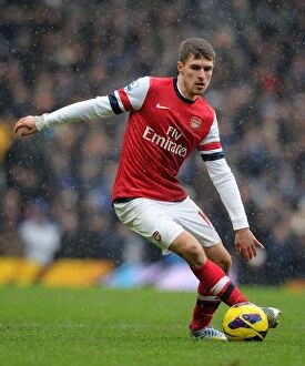 Chelsea v Arsenal 2012-13 Collection: Aaron Ramsey in Action: Chelsea vs. Arsenal, Premier League 2012-13