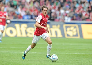 Cologne v Arsenal Collection: Aaron Ramsey in Action: Cologne vs Arsenal Pre-Season Friendly, 2011
