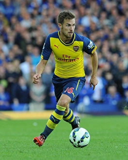 Everton V Arsenal 2014/15 Prints: Aaron Ramsey in Action: Everton vs. Arsenal, Premier League 2014/15