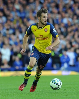 Everton V Arsenal 2014/15 Prints: Aaron Ramsey in Action: Everton vs. Arsenal, Premier League 2014/15