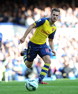 Everton V Arsenal 2014/15 Prints: Aaron Ramsey in Action: Everton vs Arsenal, Premier League 2014/15