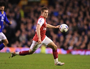 Everton V Arsenal 2011-12 Prints: Aaron Ramsey in Action: Everton vs Arsenal, Premier League 2011-12