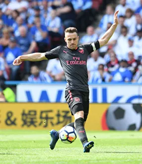 Aaron Ramsey in Action: Huddersfield vs. Arsenal, Premier League 2017-18