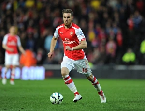 Hull City V Arsenal 2014/15 Prints: Aaron Ramsey in Action: Hull City vs Arsenal, Premier League 2014-2015
