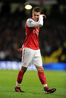 Manchester City V Arsenal 2011-12 Prints: Aaron Ramsey in Action: Manchester City vs. Arsenal, Premier League 2011-12