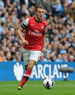 Manchester City V Arsenal 2012:13 Prints: Aaron Ramsey in Action: Manchester City vs Arsenal, Premier League 2012-13