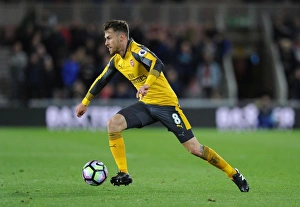 Middlesbrough V Arsenal 2016-17 Prints: Aaron Ramsey in Action: Middlesbrough vs. Arsenal, Premier League 2016-17