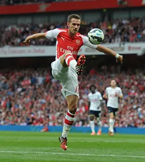 Aaron Ramsey: In Action Against Rival Tottenham in the Premier League (2014-15)
