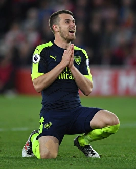 Southampton V Arsenal 2016-17 Prints: Aaron Ramsey in Action: Southampton vs Arsenal, Premier League 2016-17