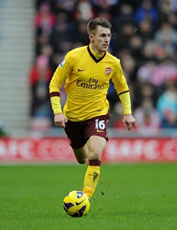 Sunderland V Arsenal 2012-13 Prints: Aaron Ramsey: In Action Against Sunderland, Premier League 2012-13