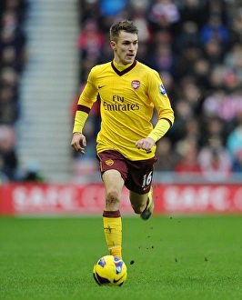 Sunderland V Arsenal 2012-13 Prints: Aaron Ramsey in Action: Sunderland vs. Arsenal, Premier League 2012-13