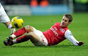 Swansea City V Arsenal 2011-12 Prints: Aaron Ramsey in Action: Swansea City vs. Arsenal, Premier League 2011-12