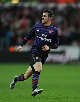 Swansea V Arsenal - FA Cup 3rd Rd 2012-13 Prints: Aaron Ramsey in Action: Swansea v Arsenal - FA Cup Third Round