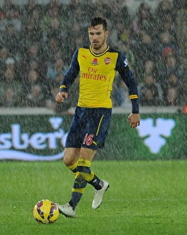 Aaron Ramsey in Action: Swansea vs. Arsenal, Premier League 2014-15