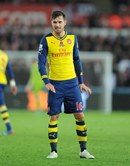Aaron Ramsey in Action: Swansea vs Arsenal, Premier League 2014-15