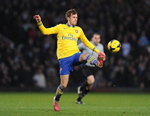 Aaron Ramsey in Action: West Ham United vs Arsenal, Premier League 2013-14