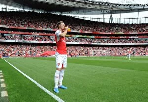Images Dated 9th August 2015: Aaron Ramsey (Arsenal). Arsenal 0: 2 West Ham United. Barclays Premier League. Emirates