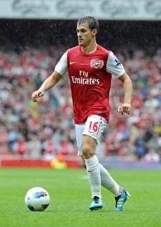 Arsenal v Liverpool 2011-2012 Collection: Aaron Ramsey (Arsenal). Arsenal 0: 2 Liverpool. Barclays Premier League