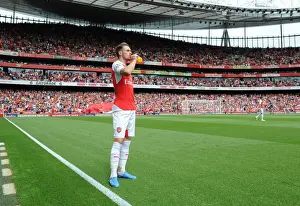 Aaron Ramsey (Arsenal). Arsenal 0: 2 West Ham United. Barclays Premier League. Emirates