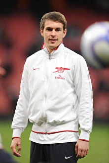 Arsenal V Leeds United FA Cup 2010-11 Prints: Aaron Ramsey (Arsenal). Arsenal 1: 1 Leeds United, FA Cup 3rd Round, Emirates Stadium