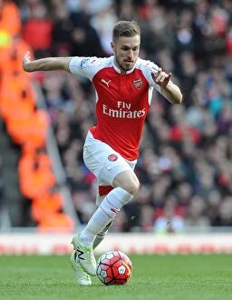 Arsenal v Crystal Palace 2015-16 Collection: Aaron Ramsey (Arsenal). Arsenal 1: 1 Crystal Palace