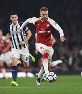 Arsenal V West Bromwich Albion 2017-18 Prints: Aaron Ramsey (Arsenal). Arsenal 2: 0 West Bromwich Albion
