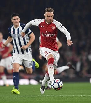 Arsenal v West Bromwich Albion 2017-18 Collection: Aaron Ramsey (Arsenal). Arsenal 2: 0 West Bromwich Albion. Premier League. Emirates Stadium