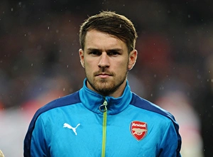 Arsenal v Anderlecht 2014/15 Collection: Aaron Ramsey (Arsenal). Arsenal 3: 3 Anderlecht. UEFA Champions League. Group D. Emirates Stadium