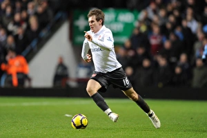 Aston Villa v Arsenal 2009-10 Gallery: Aaron Ramsey (Arsenal). Aston Villa 0: 0 Arsenal. Barclays Premier League
