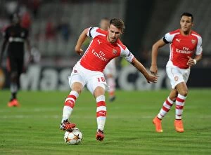 Images Dated 19th August 2014: Aaron Ramsey (Arsenal). Besiktas 0: 0 Arsenal. UEFA Champions League Qualifier 1st Leg
