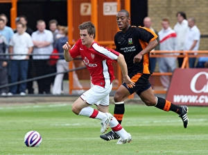 Aaron Ramsey (Arsenal) Cliff Akurang (Barnet)