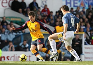 Cardiff City V Arsenal FA Cup Prints: Aaron Ramsey (Arsenal) Gavi Rae (Cardiff)