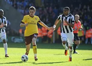 Aaron Ramsey (Arsenal) Jerome Thomas (WBA). West Bromwich Albion 2: 2 Arsenal