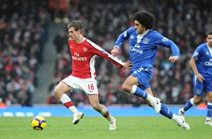 Aaron Ramsey (Arsenal) Marouane Fellaini (Everton). Arsenal 2:2 Everton Aaron Ramsey (Arsenal) Marouane Fellaini (Everton). Arsenal 2:2 Everton