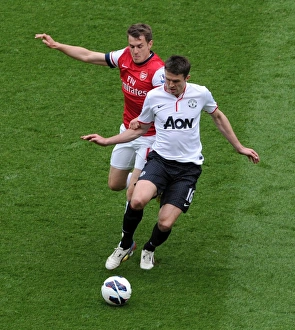 Aaron Ramsey (Arsenal) Michael Carrick (Man Utd). Arsenal 1:1 Manchester United Aaron Ramsey (Arsenal) Michael Carrick (Man Utd). Arsenal 1:1 Manchester United