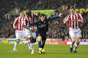 Aaron Ramsey (Arsenal) Ryan Shawcross and Abdoulaye Faye (Stoke). Stoke City 1: 3 Arsenal