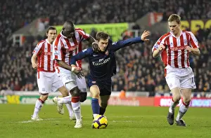 Aaron Ramsey (Arsenal) Ryan Shawcross and Abdoulaye Faye (Stoke). Stoke City 1: 3 Arsenal
