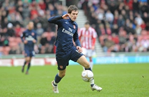 Stoke City v Arsenal - FA Cup 2009-10 Gallery: Aaron Ramsey (Arsenal). Stoke City 3: 1 Arsenal, FA Cup 4th round, The Britannia Stadium
