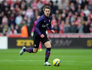 Swansea v Arsenal - FA Cup 3rd Rd 2012-13 Collection: Aaron Ramsey (Arsenal). Swansea 2: 2 Arsenal. FA Cup 3rd Round