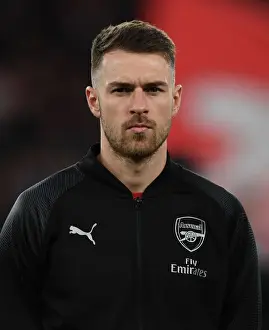 Arsenal V Stade Rennais 2018-19 Prints: Aaron Ramsey: Arsenal's Focus Ahead of Arsenal v Stade Rennais UEFA Europa League Showdown