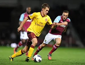 Aaron Ramsey Breaks Past Mark Noble: West Ham United vs. Arsenal, Premier League 2012-13